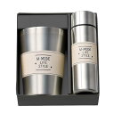 マルサン近藤 Good Feeling アウトドアセット 真空タンブラー ボトル セット ステンレス 450ml 120ml ギフト プレゼント 箱入り 059