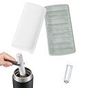 【BEAUTY PLAYER】製氷皿 蓋付き シリコン アイストレー 製氷器 四角の氷 水筒 氷 取出しやすい 氷 作る 容器 長氷
