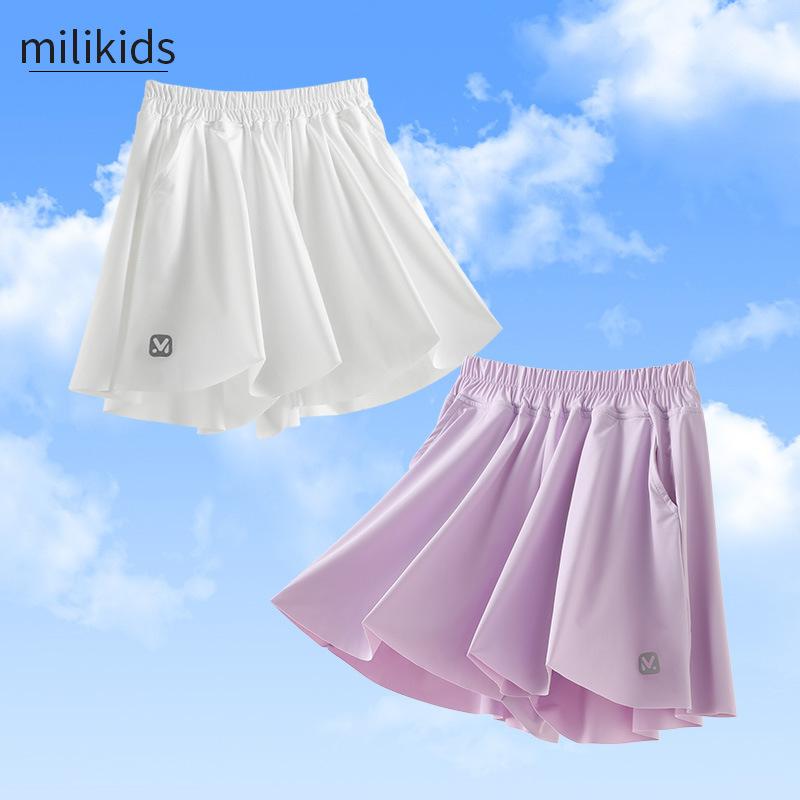 子供服 パンツ スカート 女の子 接触冷感 スポーツ 短パン 薄手 夏用 スカート付きパンツ 通学 普段着 ..