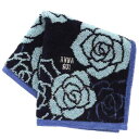 ANNA SUI (アナスイ)大判 タオルハンカチ(28cm)ローズ (ブルー) 婦人 レディース タオル ハンドタオル 109307-0012-01