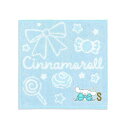 タオル美術館(Towel Museum) サンリオ ビッグリボン シナモロール タオルハンカチ BS ブルー イニシャルS 28-2030070 約25×25cm