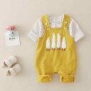 ベビー 子供服 上下セット コットン製 ストライプ柄 オーバーオール 長袖 カバーオール 春秋 かわいい カジュアル 66cm 73cm 80cm 90cm