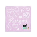 タオル美術館(Towel Museum) サンリオ ビッグリボン クロミ タオルハンカチ PK パープル イニシャルK 28-2030071 約25×25cm