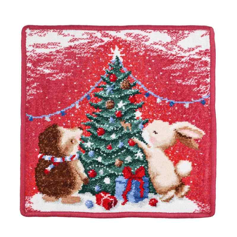 フェイラー FEILER ハンカチ ハンドタオル 25cm レディース 復刻モデル クリスマス リミテッドエディション CHRISTMAS レッド [並行輸入品]のサムネイル