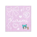 タオル美術館(Towel Museum) サンリオ ビッグリボン クロミ タオルハンカチ PS パープル イニシャルS 28-2030071 約25×25cm