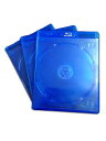 (KGシリーズ) ブルーレイケース 6枚収納 3PACK / クリアブルー / 【22mmサイズ】 【ロゴ:Blu-rayDisc】 【6枚収納】