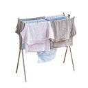 VECELO ハンガーラック 洗濯物干し 布団干し 物干しスタンド タオルスタンド 80cm×34cm×77cm ベランダ 室内干し 折りたたみ物干し コンパクト 頑丈 タオル干し スリム 折りたたみ 高さ調節可能(3)