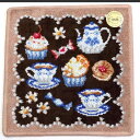 (フェイラー)FEILER スウィートトリート ハンカチ 25cm×25cm コットン ダークブラウン/茶 フェイラージャパン SWEET TREAT(3)