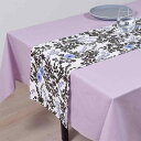 スタイルデコール(STYLE Decor) テーブルランナー ラミネート 防水 北欧 テーブルセンター 210cm 拭ける リリーオブザバレー W2702630