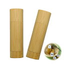 TVETE リップクリーム容器 手作り リップケース 手作り 【2個入り】 5g 竹製 詰め替え容器 自然 DIY 手作り用 唇クリーム 容器 口紅 リップ 容器 リップグロス 容器 リップクリームケース バリ