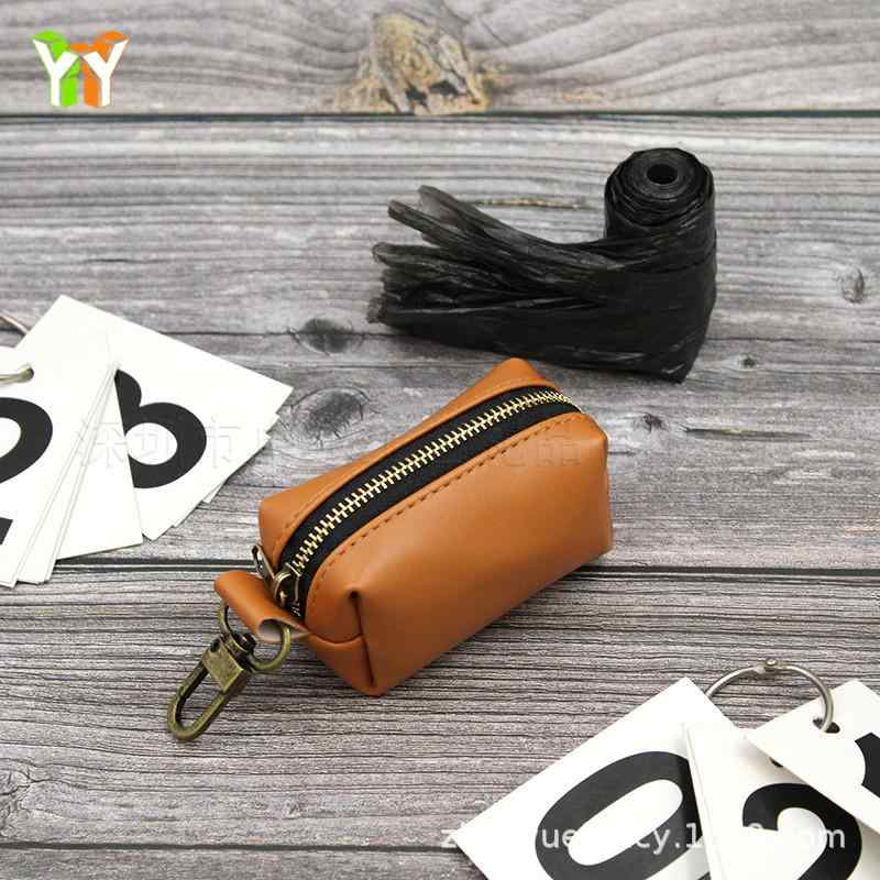 ペット 散歩バッグ うんち袋 ホルダー レザー 犬 うんち処理袋 携帯ゴミ袋 ブルー ブラック ブラウン ..