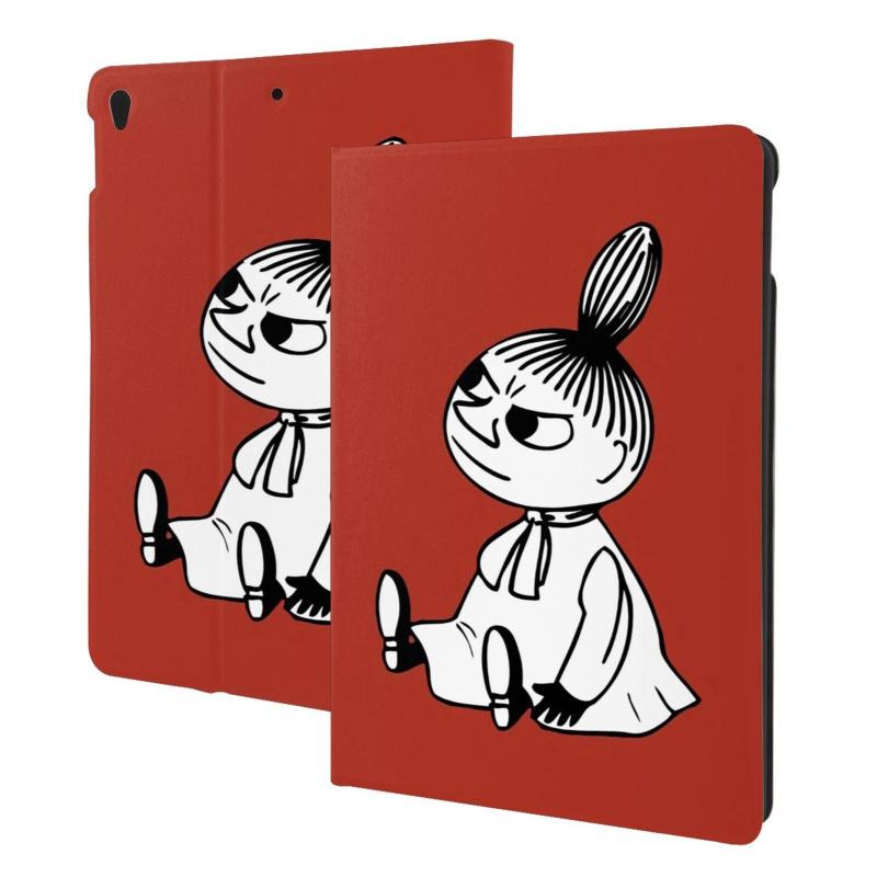 Compatible with ムーミン Moomin iPad ケース ipad 高級PU合成レザー バックカバー 手帳型 三つ折スタンド スリープ機能 軽量 薄型 傷つけ防止 TPUレザー開閉式 スタンド機能 折り畳み 薄型 衝撃吸収