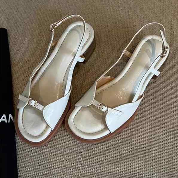 サンダル レディース 牛革 ストラップ ローヒール フラット ぺたんこ 歩きやすい 疲れない 履きやすい ..