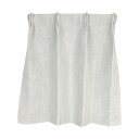 カフェカーテン おしゃれ かわいい 北欧 Sunnyday Fabric シルヴァ ホワイト 遮像 断熱 UVカット ラメ (幅100×丈70cm) 1枚入