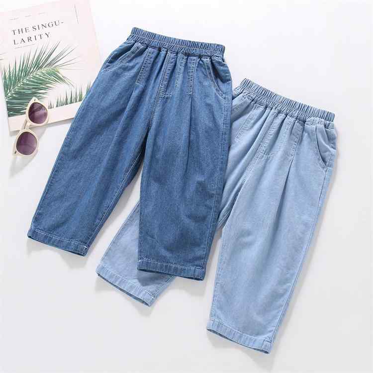 子供服 デニムパンツ 男の子 薄手 ロングパンツ ボーイズ ズボン 中小 बच्चों Средний хлопок100% カジ..