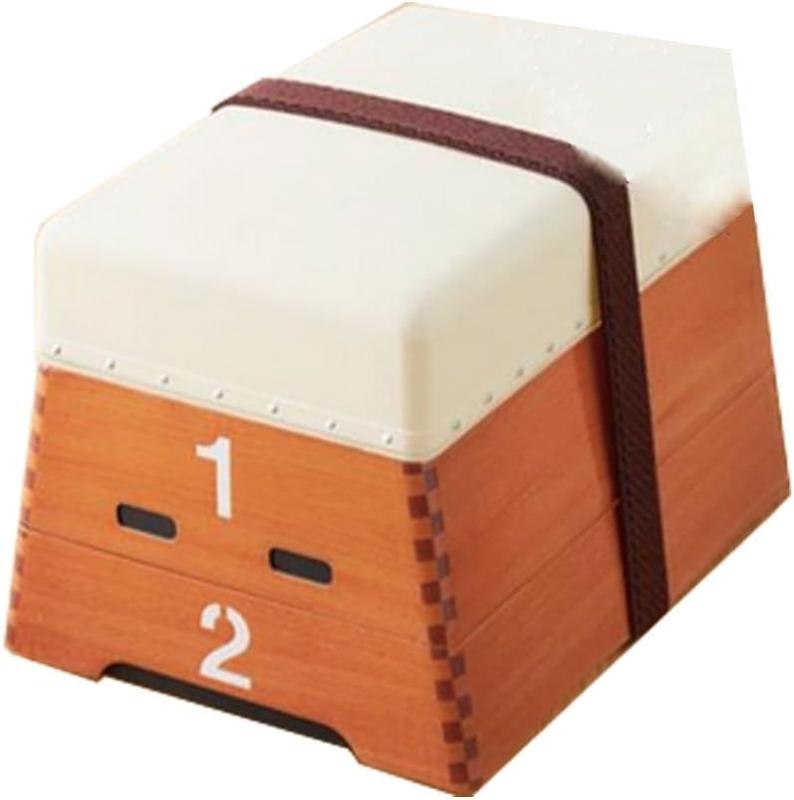 跳び箱型のお弁当箱 おもしろ雑貨 跳び(弁当)箱 ランチボックス お弁当 ランチグッズ 跳び箱 約15cmのサムネイル