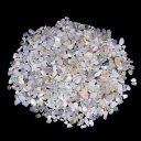ブルーレースアゲートさざれ サイズ極小 100g 空色縞瑪瑙 天然石 パワーストーン 浄化グッズ ネイルパーツ 材料 レジンパーツ おうち時間(3)