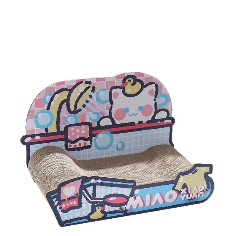 猫 爪とぎ 猫鍋 ソファ型 爪研ぎ ダンボール 耐摩耗 カートン かわいい 洗える 香り付き