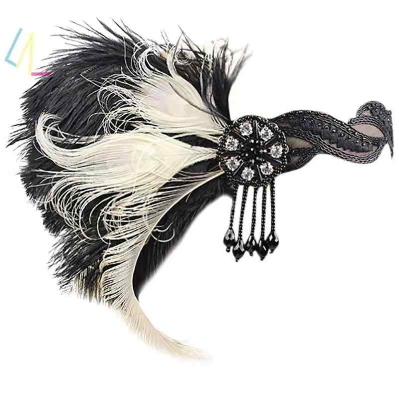 ヘアバンド レディース 羽根飾り 髪飾り パーティー 結婚式 フォーマル イベント レトロ 1920年代風 発表会 クリスマス 宴会 ファッション雑貨