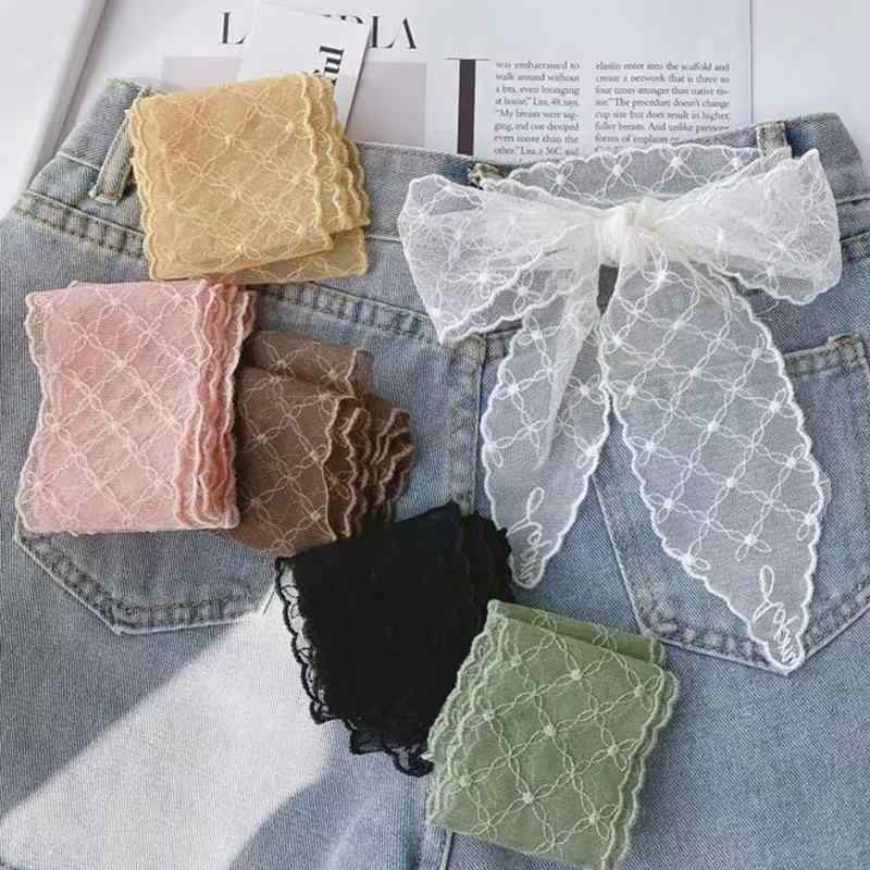 スカーフ レディース レース 襟巻き 韓国風 쁘띠 スカーフ 細スカーフ バッグスカーフ ヘアバンド リボン 春夏 秋 薄手 かわい...