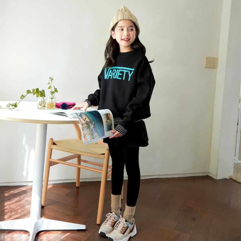 子供服 女の子 スカート付きレギンス パンツ 春秋 裏起毛あり 綿 ズボン 中童 大童 韓国風 ブラック ピ..