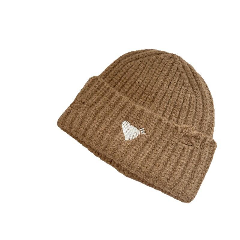 ニット帽 キッズ 秋冬 愛心 破れ加工 ベビー 毛糸 帽子 男の子 女の子 防寒 米白色 ブルー ピンク グレ..