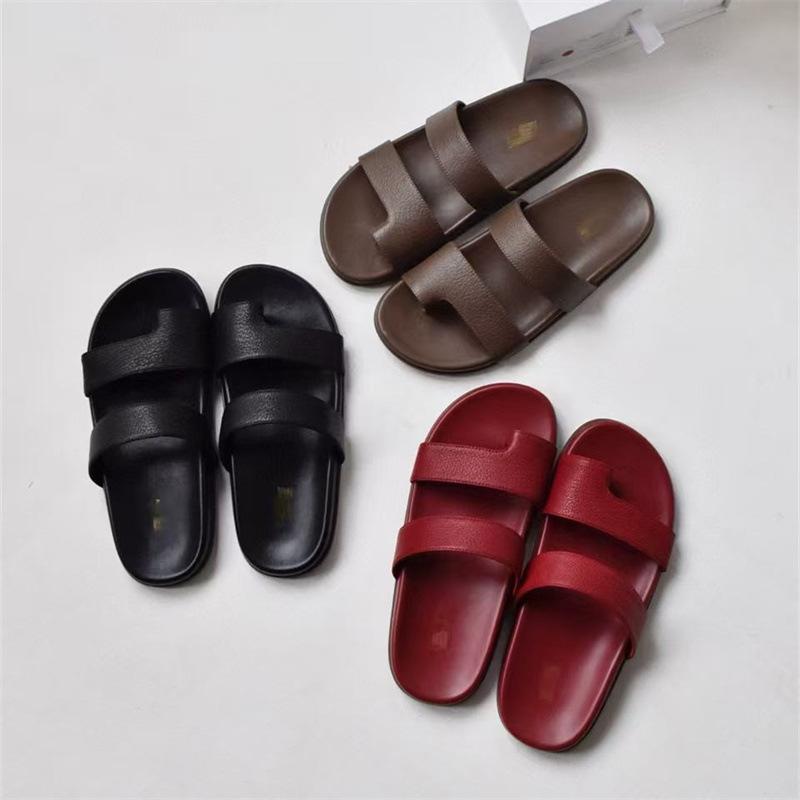 サンダル レディース 本革 ローマ字 トングサンダル フラット ぺたんこ 歩きやすい 履きやすい レザー 牛革 ビーチサンダル 赤 黒 茶色