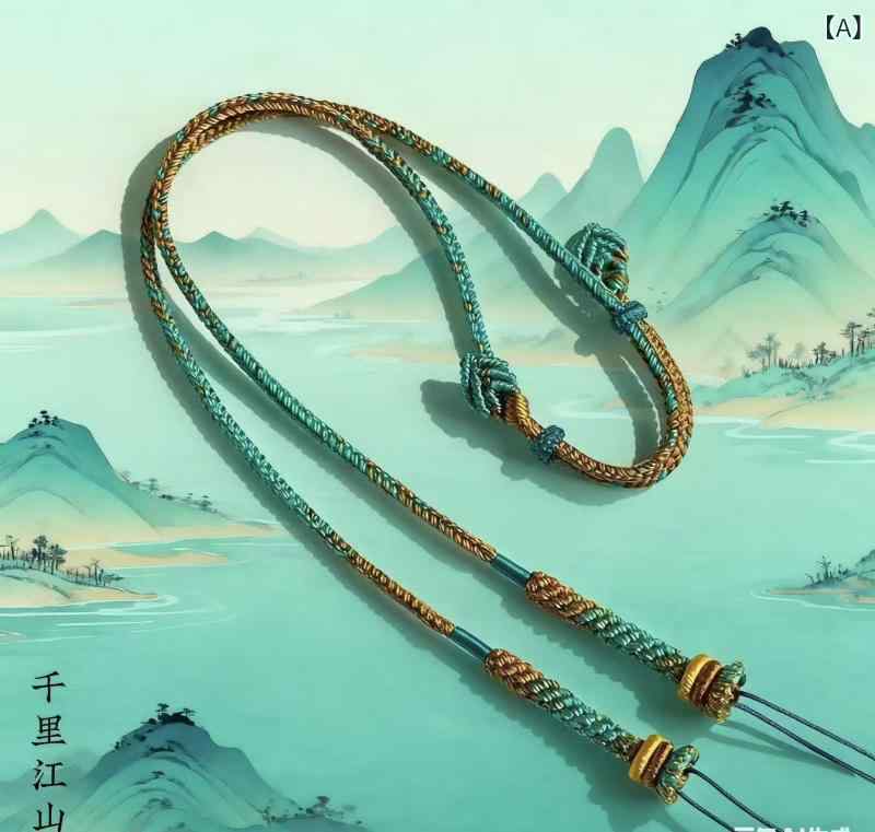 ネックレス ユニセックス 高品質 手編み 蝋石 天珠 ペンダント 丸玉 セーターチェーン アクセサリー 千..