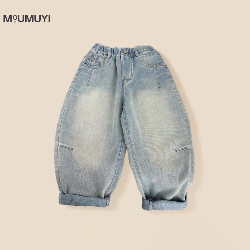 子供服 デニムパンツ 男の子 テーパードパンツ ジーンズ ロングパンツ 春秋 中厚手 コットン 普段着 カ..