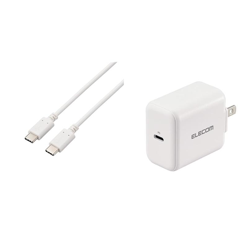 エレコム USB Type-C ケーブル [ USB-C &amp; USB-C ] 60W USB PD対応 2.0 【 Macbook iPad Xperia Galaxy AQUOS OPPO Pixel 等対応】 ホワイト MPA-CCEC10