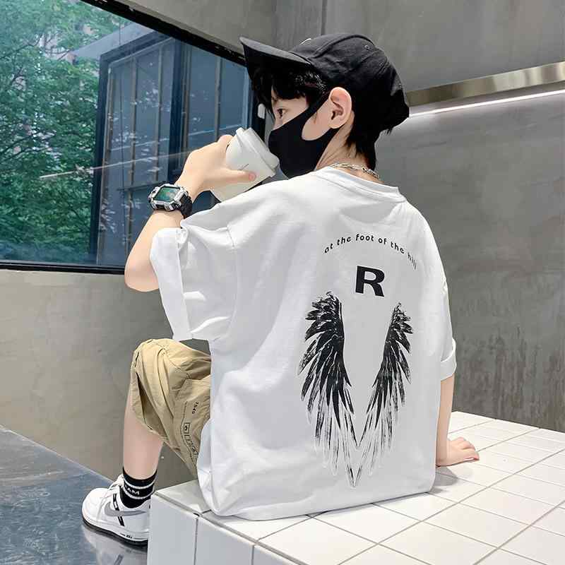 Tシャツ キッズ 男女兼用 子供服 半袖 コットン クール ルーズ Tシャツ カットソー トップス 夏物 プリ..