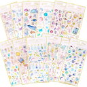 moin moin シール ステッカー ぷっくり 3D きらきら 箔押し 2309sl261