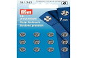 プリム(Prym) シルバースナップボタン 縫い付け 丸型 7mm 12組 シルバー 341241