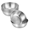 BESTOYARD 小皿 醤油皿 ステンレス 調味料 ボウル ミニ 8cm 薬味皿 前菜プレート 調味料皿 醤油 納豆 風味皿 漬物入れ ボール アウトドア 家庭 旅館 飲食店用 8個セット