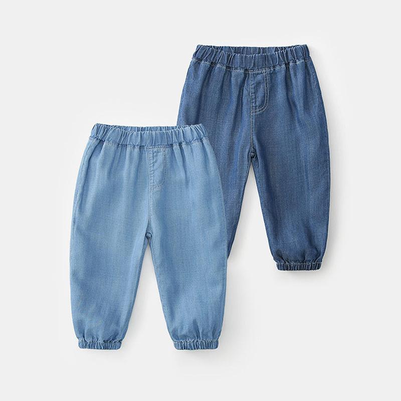 パンツ キッズ 子供服 防蚊 接触冷感 テーパードパンツ 春夏 男の子 女の子 薄手 デニム風 ズボン 涼し..