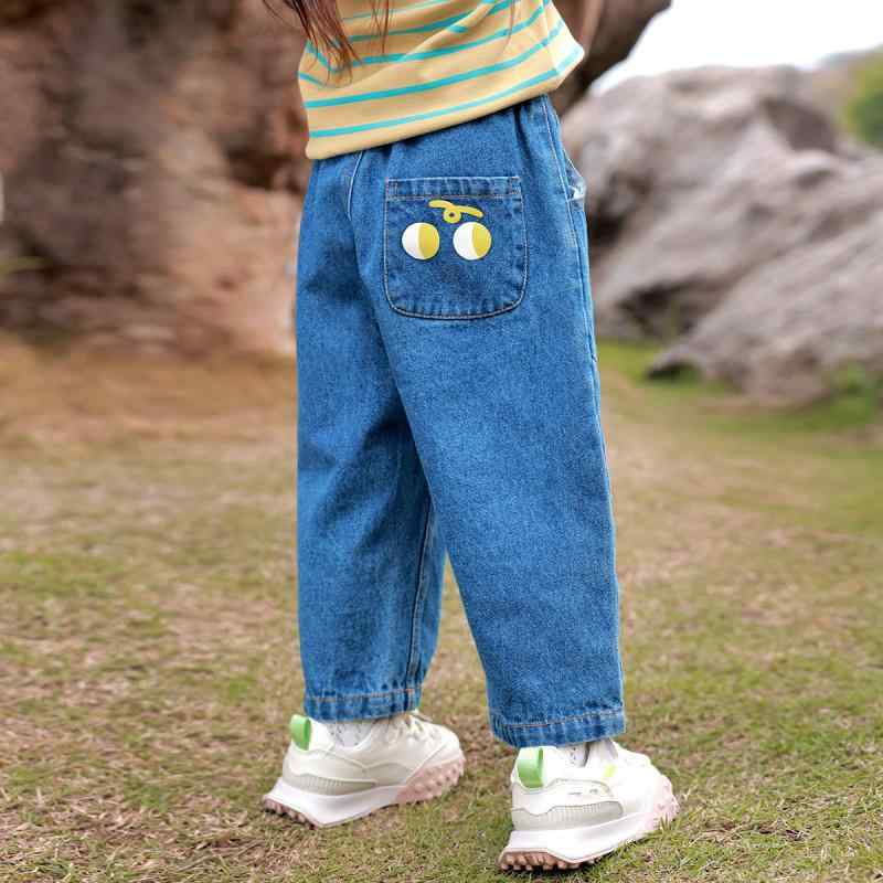 子供服 デニムパンツ 女の子 ベビー ＆ キッズ 柔らかい 綿100％ 快適 カジュアル ロングパンツ 普段着..