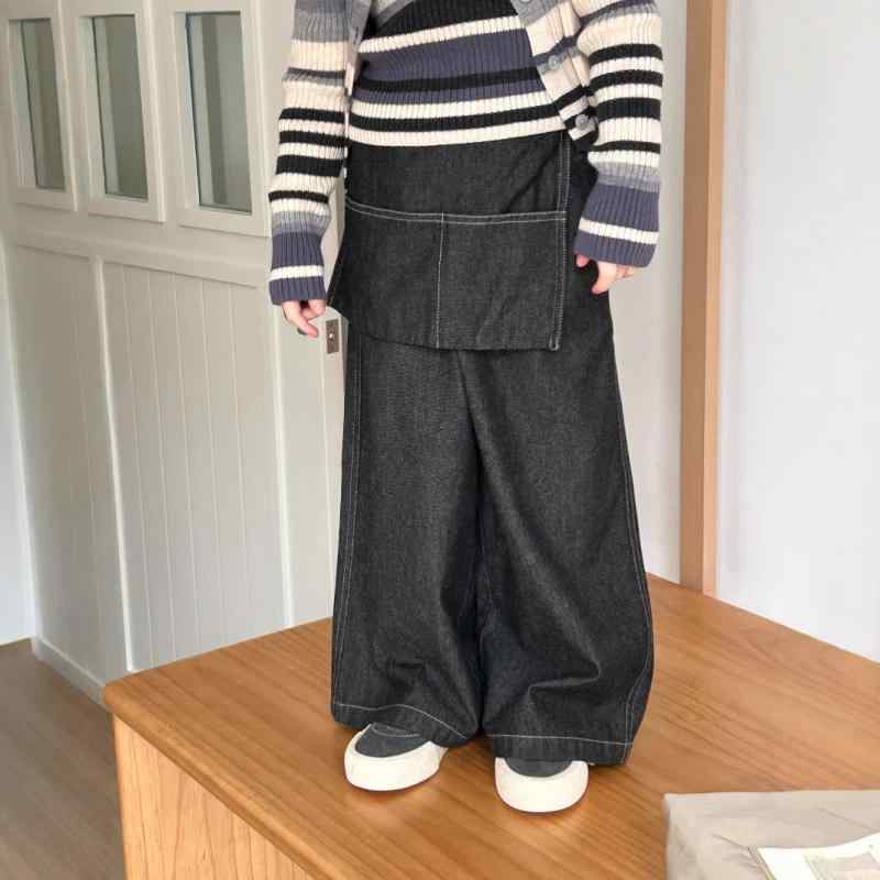 子供服 ジーンズ ガールズ デニムパンツ ストレート ジーパン ロングパンツ ズボン 中童 女児 女の子 3..