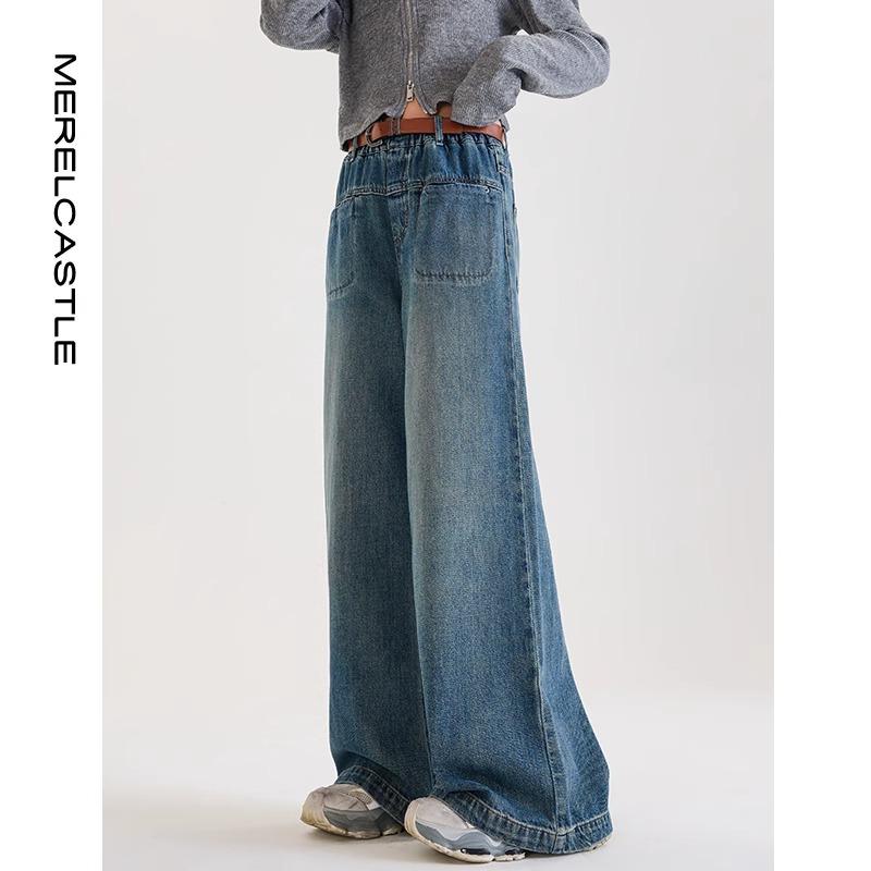 子供服 ジーンズ 春秋 女児 ワイドレッグパンツ 大童 コットン デニムパンツ ジーパン ガールズ 女の子..