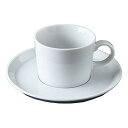 やまに カップ_ソーサー ホワイト 190ml プラット 1190639