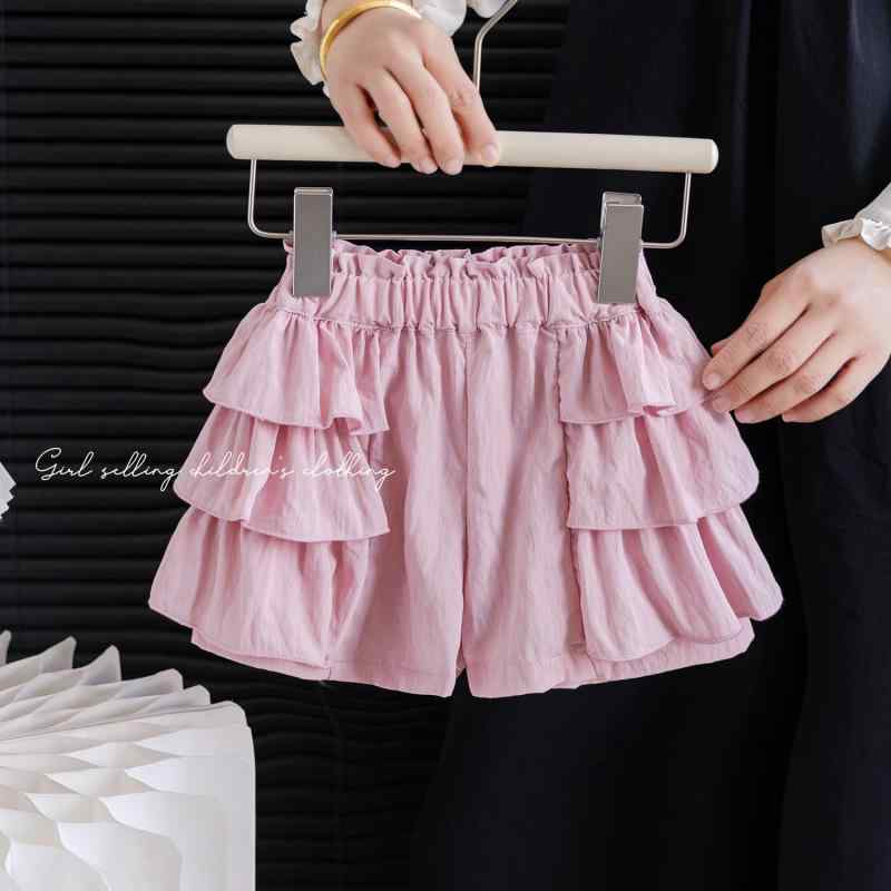 子供服 パンツ 女の子 夏物 スカート付きショートパンツ コットン ケーキパンツ 韓国風 女児 幼児 ピン..