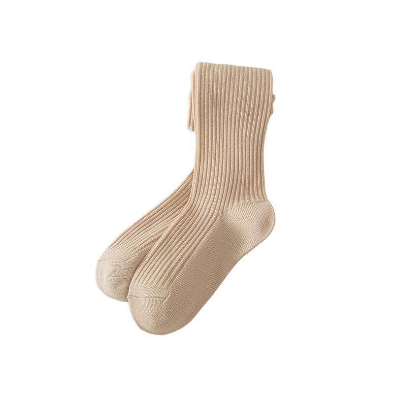 靴下 キッズ 女の子 子供服 春秋 薄手 無地 ストライプ柄 タイツ レギンス 90 100 110 125 140 かわいい おしゃれ ガールズ ベビー