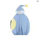 ベビー ポンチョ ケープ 秋冬 防風 厚手 綿 アウター 春秋 子供 冬 コート ショール ブルー 0歳 1歳 2歳 3歳