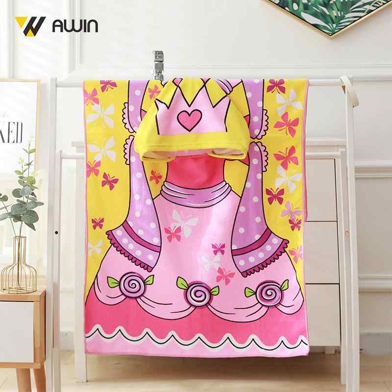 ポンチョ キッズ 子供用 超細繊維 フード付き タオル バスローブ プール 海水浴 速乾 吸水性 柔らかい 公主 美人鱼 绿鲨鱼 藍色恐龙 恐龙 藍绿恐龙 粉色小马 绿色恐龙