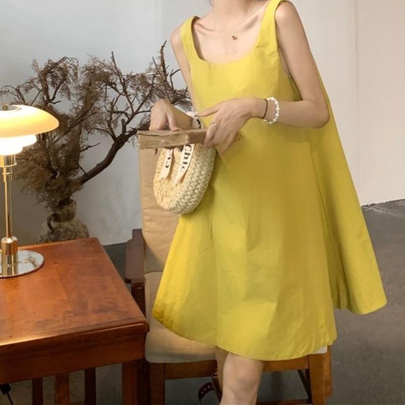 ワンピース レディース 春夏 韓国風 Aライン ミニワンピース ノースリーブ POLO襟 高見え 3D 薄手 ポリ..