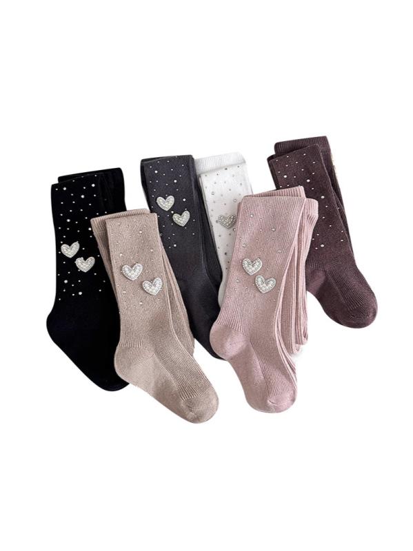 靴下 キッズ ガールズ タイツ スパッツ 春秋 薄手 コットン 無地 伸縮性 かわいい 子供 ベビー レギンス 70 80 90 100 110 120 130 センチ