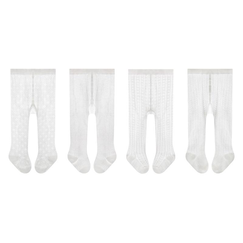 靴下 キッズ 女児 ベビー レギンス 薄手 メッシュ 春夏 秋 通気性 無地 綿 6ヶ月 1歳 2歳 3歳 4歳 5歳 ..