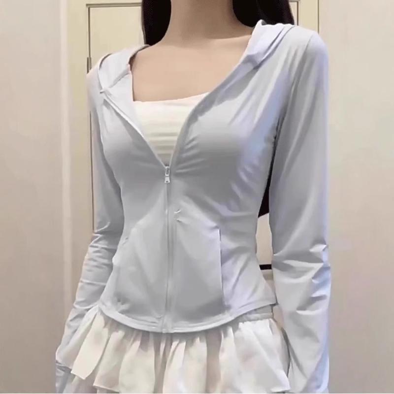 ジャケット レディース UVカット 薄手 接触冷感 紫外線対策 ヨガ スポーツウェア アウター 冷房対策 羽織り