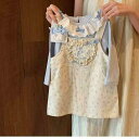 キッズ 女の子 ワンピース 春秋 2点セット 花柄 長袖 トップス サロペットスカート かわいい おしゃれ 普段着