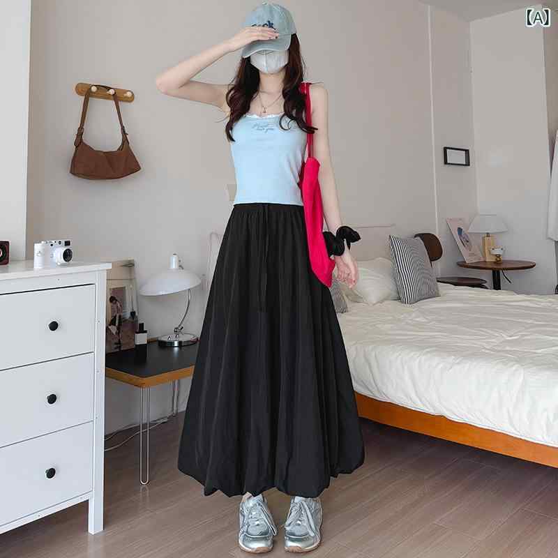 楽天トミーショップ 楽天市場店スカート レディース Aラインスカート ポリエステル 膝丈 ミモレ丈 ふんわり 通勤 カジュアル 黒 白 ピンク ベージュ 青 紫 黄色 グレー 緑 水色 無地