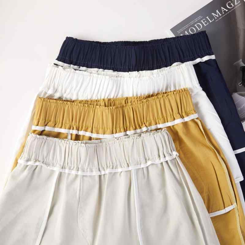 楽天トミーショップ 楽天市場店パンツ レディース 花柄 ワイドパンツ ゆったり ハイウエスト 薄手 九分丈 ポリエステル 春夏 米白 紺色 黄色